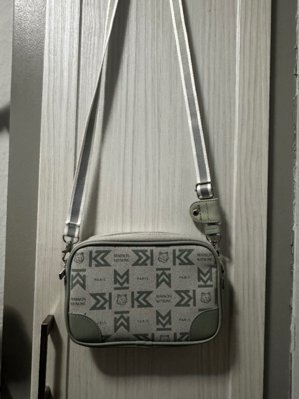 Maison Kitsuné Paris x Eva Air crossbody amenity bag